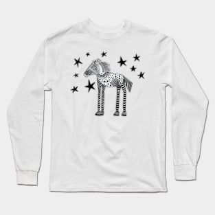 Doodle horse... Long Sleeve T-Shirt